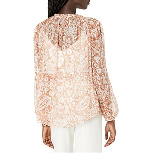 Joie | NWT Jindrah Silk Blouse in Brushed Clay // S - Picture 10 of 10